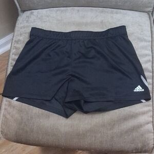 Adidas Black Athletic Shorts with Elastic Waistband